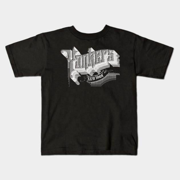 Vintage Yonkers, NY Kids T-Shirt by DonDota